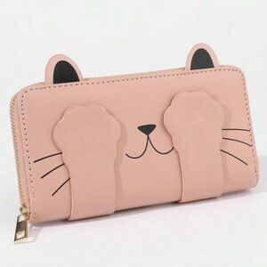 Cat Wallet Peek A Boo kitten zipper Kate ear bag kitty purse pink peekaboo spade